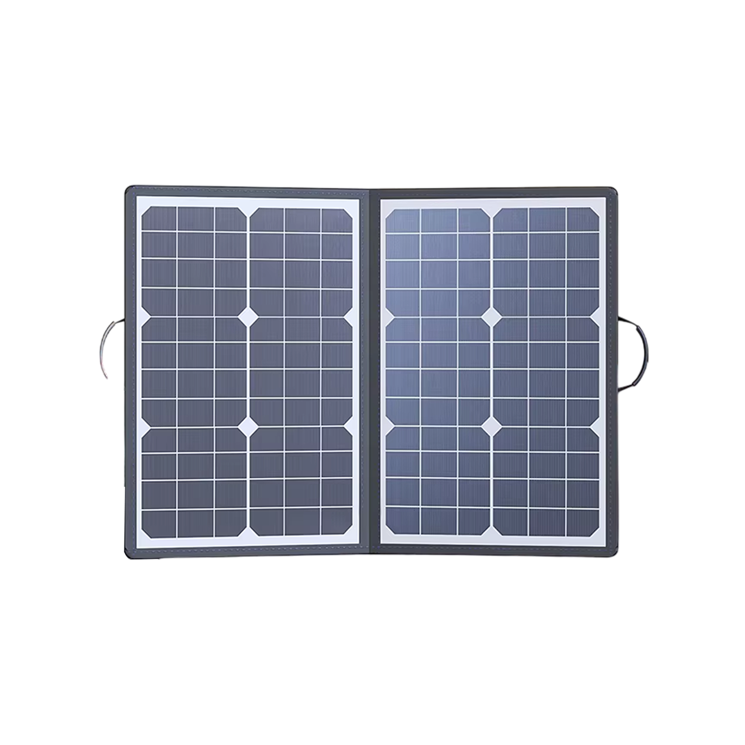 SolariFol Foldable Solar Panel - Best Portable Charger for Camping - 21.8% High Efficiency, IP67 Waterproof, USB & Type-C Ports with Folding Kickstand