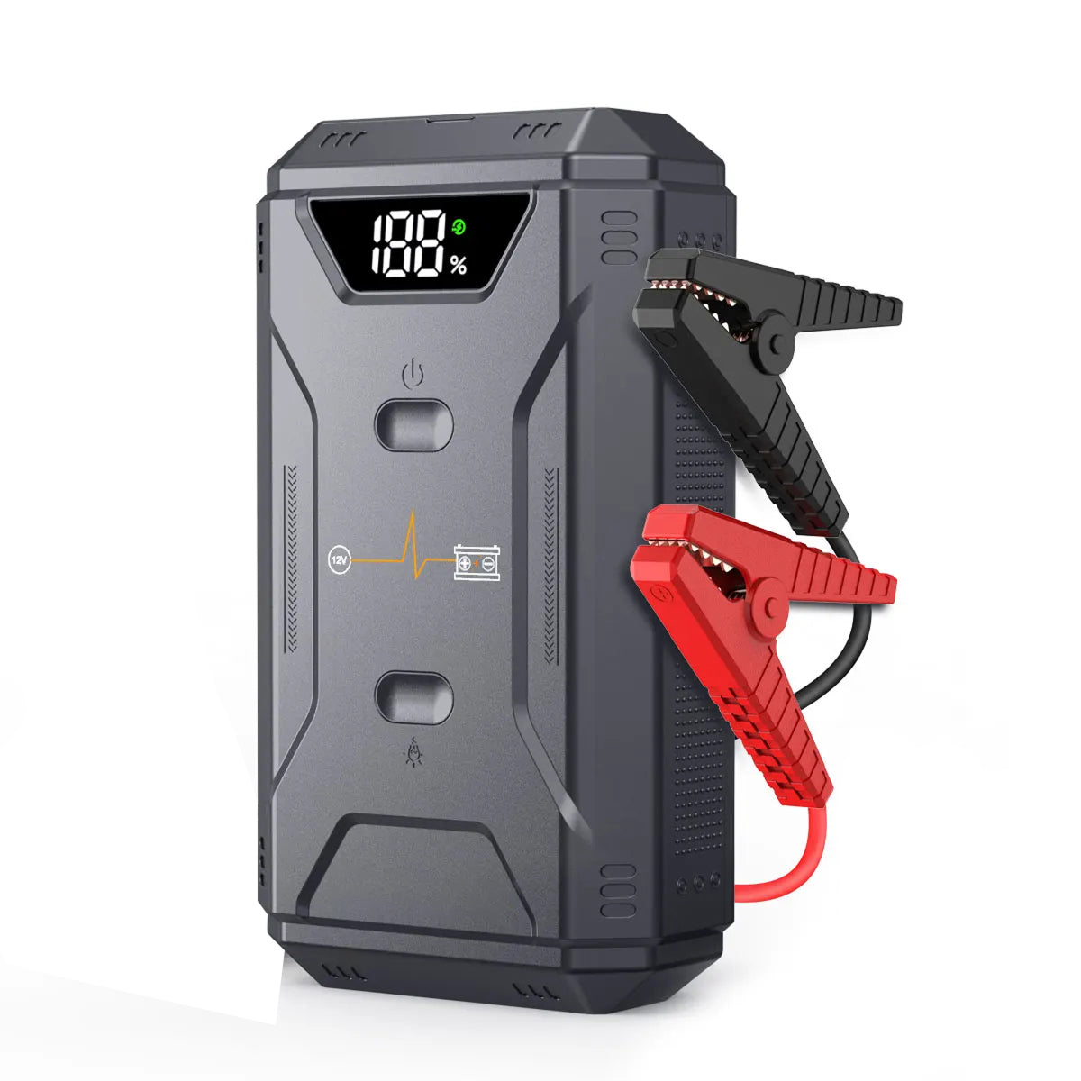 Startixus V2 Jump Starter | 5000A Peak Current | 21800mAh Power Bank | LED Flashlight | Weather Resistant