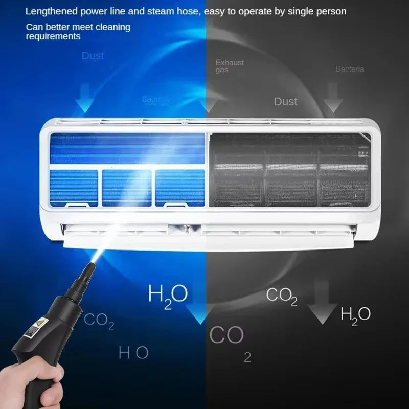 2500W HIGH-PRESSURE STEAM CLEANER - 6 SETTINGS FOR HOME & KITCHEN