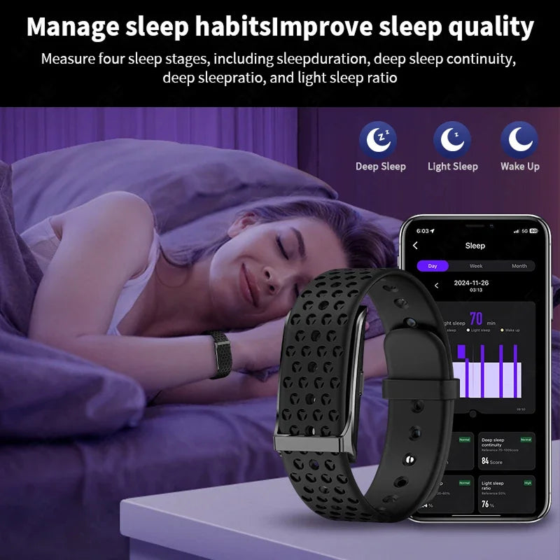 StryaVex Fitness Tracker - No Monthly Subscription Lifetime Free App - Independent Built In GPS HRV Stress Blood Pressure Smartwatch