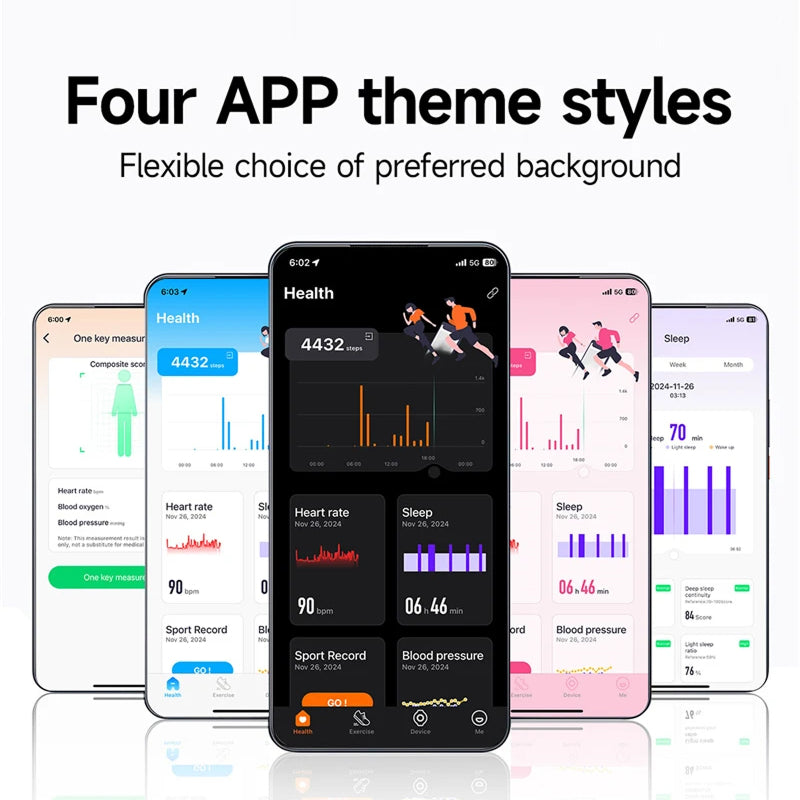 StryaVex Fitness Tracker - No Monthly Subscription Lifetime Free App - Independent Built In GPS HRV Stress Blood Pressure Smartwatch