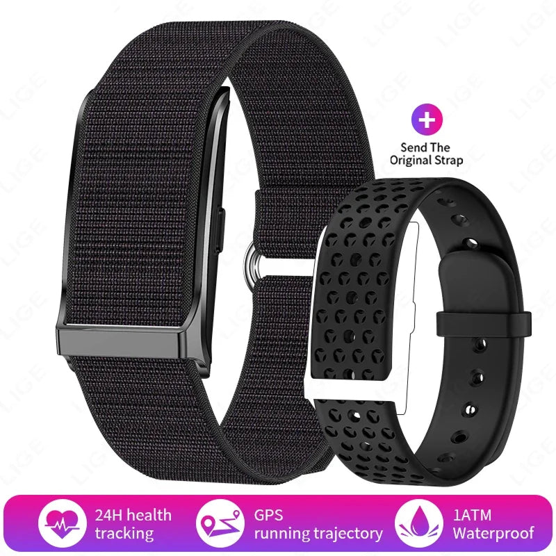StryaVex Fitness Tracker - No Monthly Subscription Lifetime Free App - Independent Built In GPS HRV Stress Blood Pressure Smartwatch