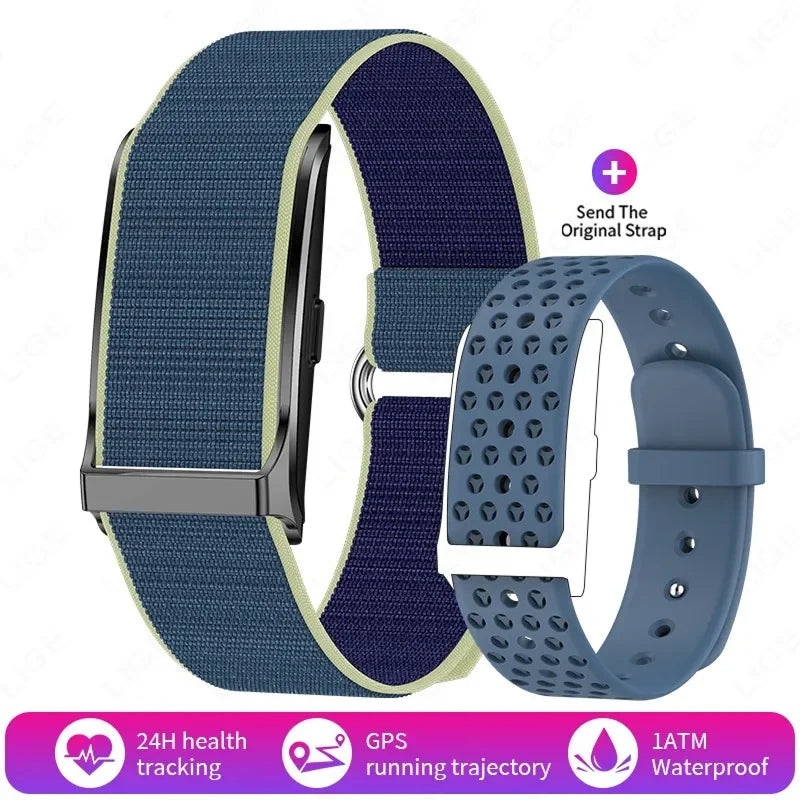 StryaVex Fitness Tracker - No Monthly Subscription Lifetime Free App - Independent Built In GPS HRV Stress Blood Pressure Smartwatch