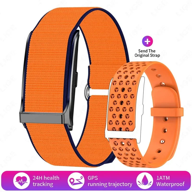 StryaVex Fitness Tracker - No Monthly Subscription Lifetime Free App - Independent Built In GPS HRV Stress Blood Pressure Smartwatch