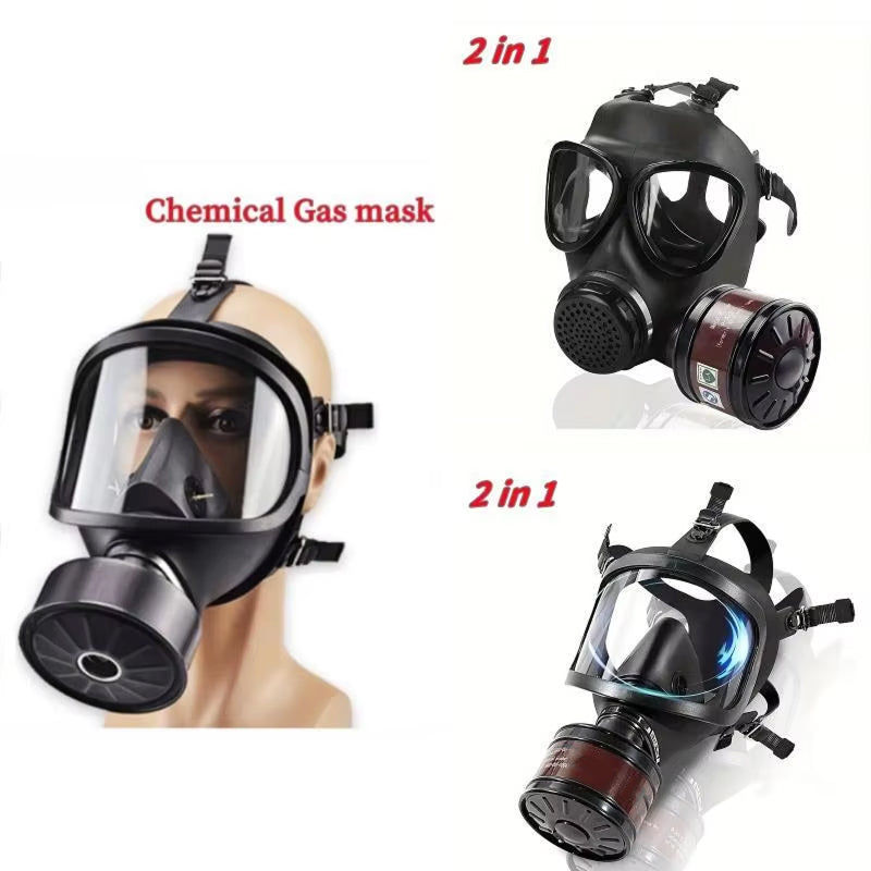 Tactical Full Face Gas Mask - Ultimate Protection Against Chemical Hazards