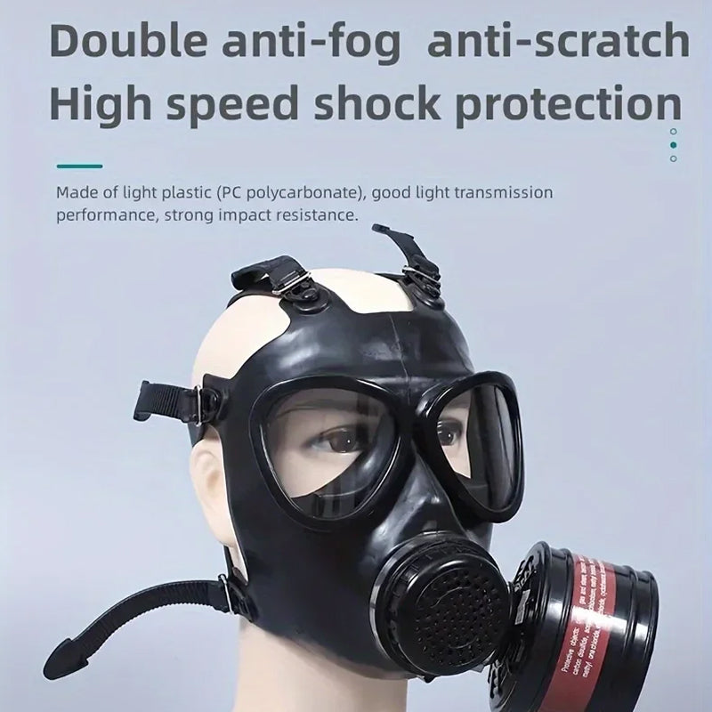 Tactical Full Face Gas Mask - Ultimate Protection Against Chemical Hazards