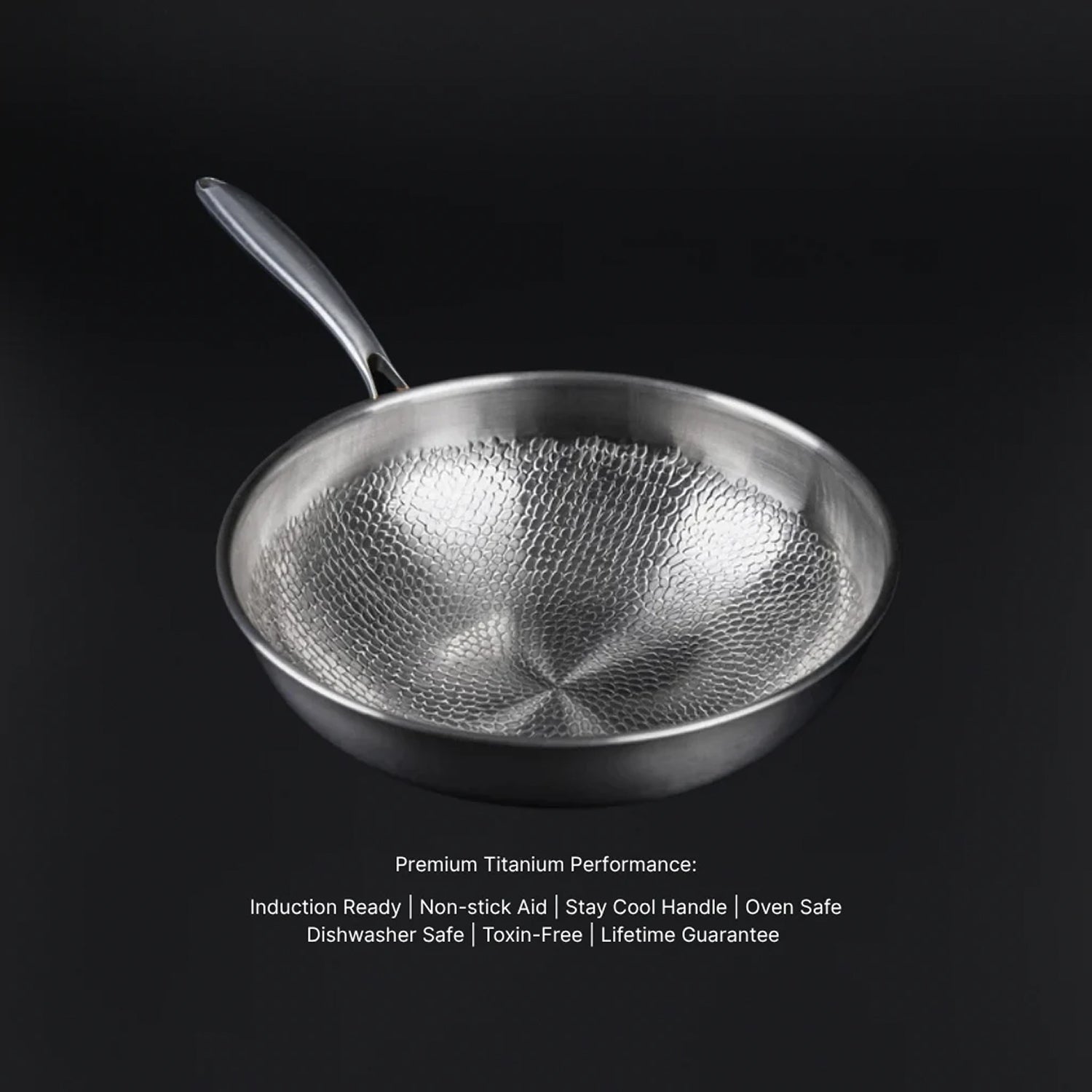 Pure Titanium Non-Stick Frying Pan Without Coating