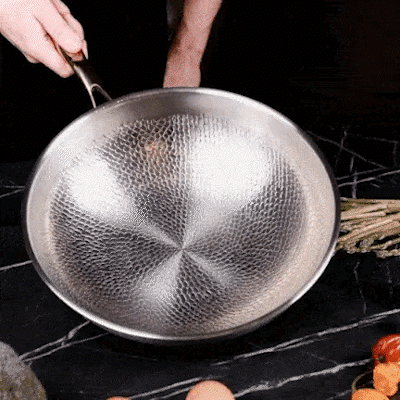 Pure Titanium Non-Stick Frying Pan Without Coating