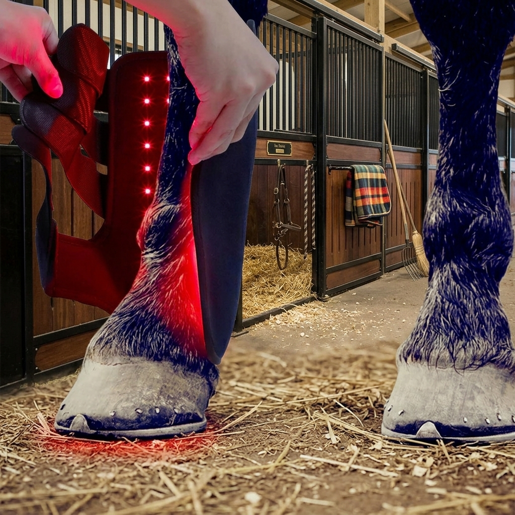 2PCs- Red Infrared Light Therapy Leg Boots for Horse