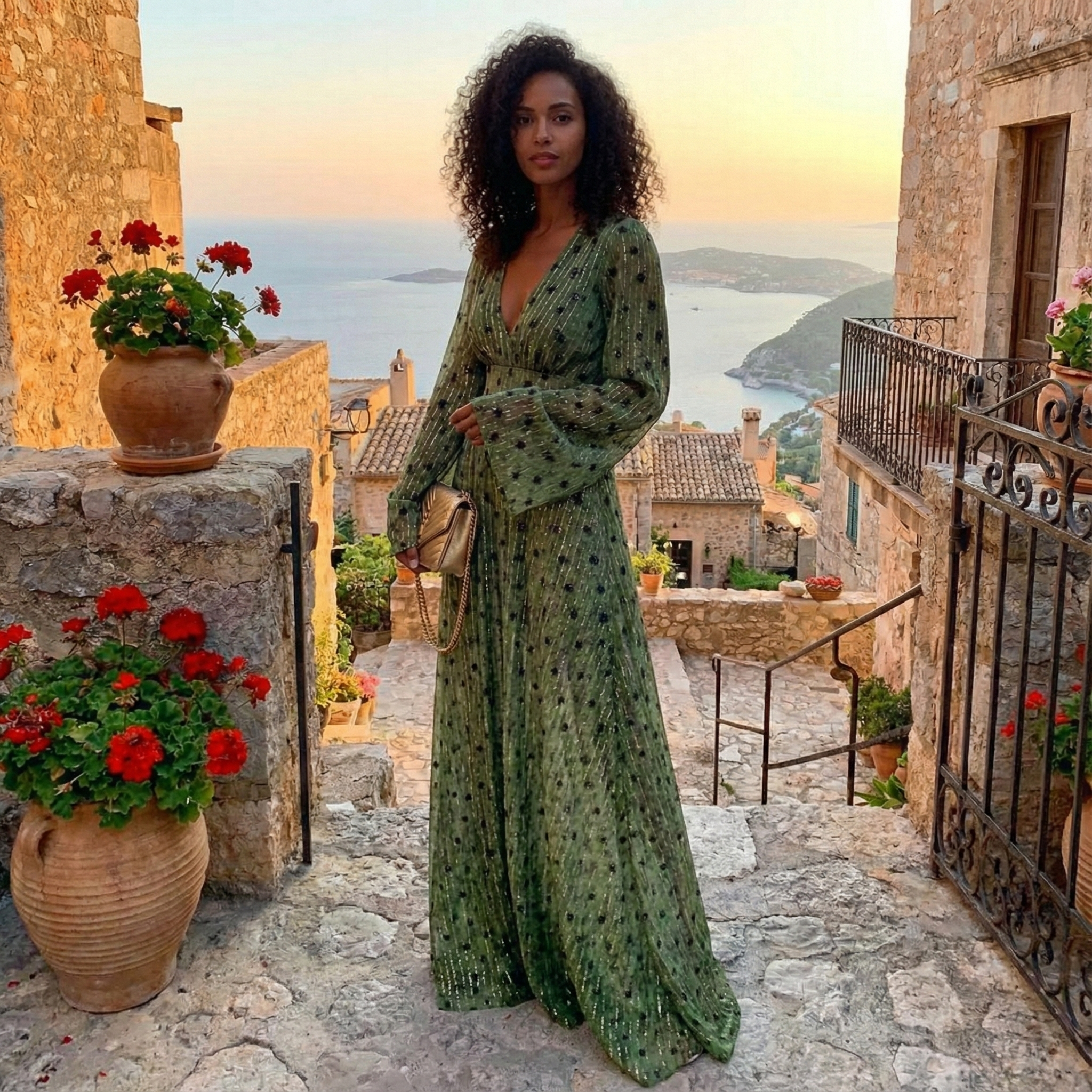 Classic Long Summer Maxi Dress For Women
