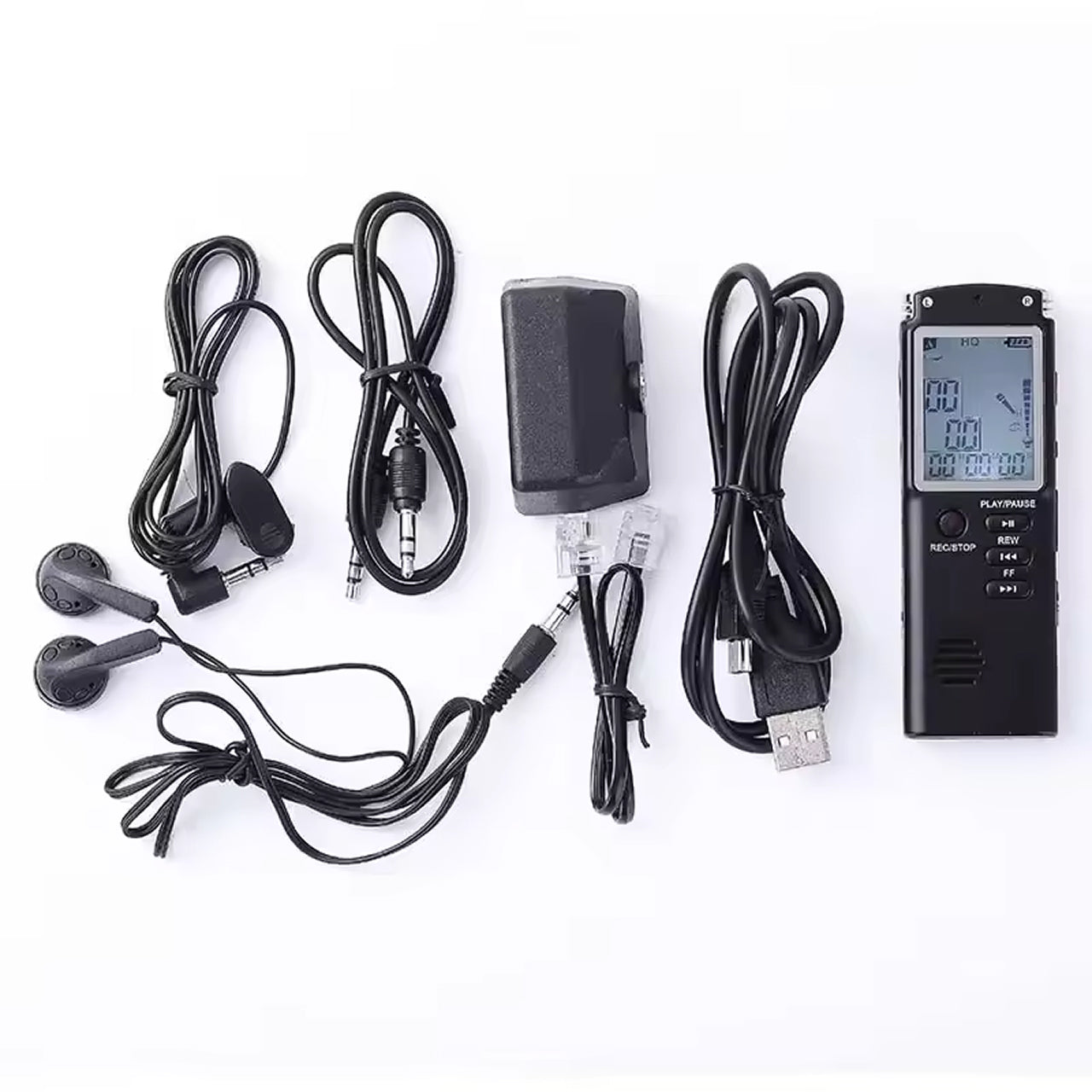 Voximex 64GB Digital Voice Recorder – 1536kbps HD Audio, Voice Activated & One-Touch Recording