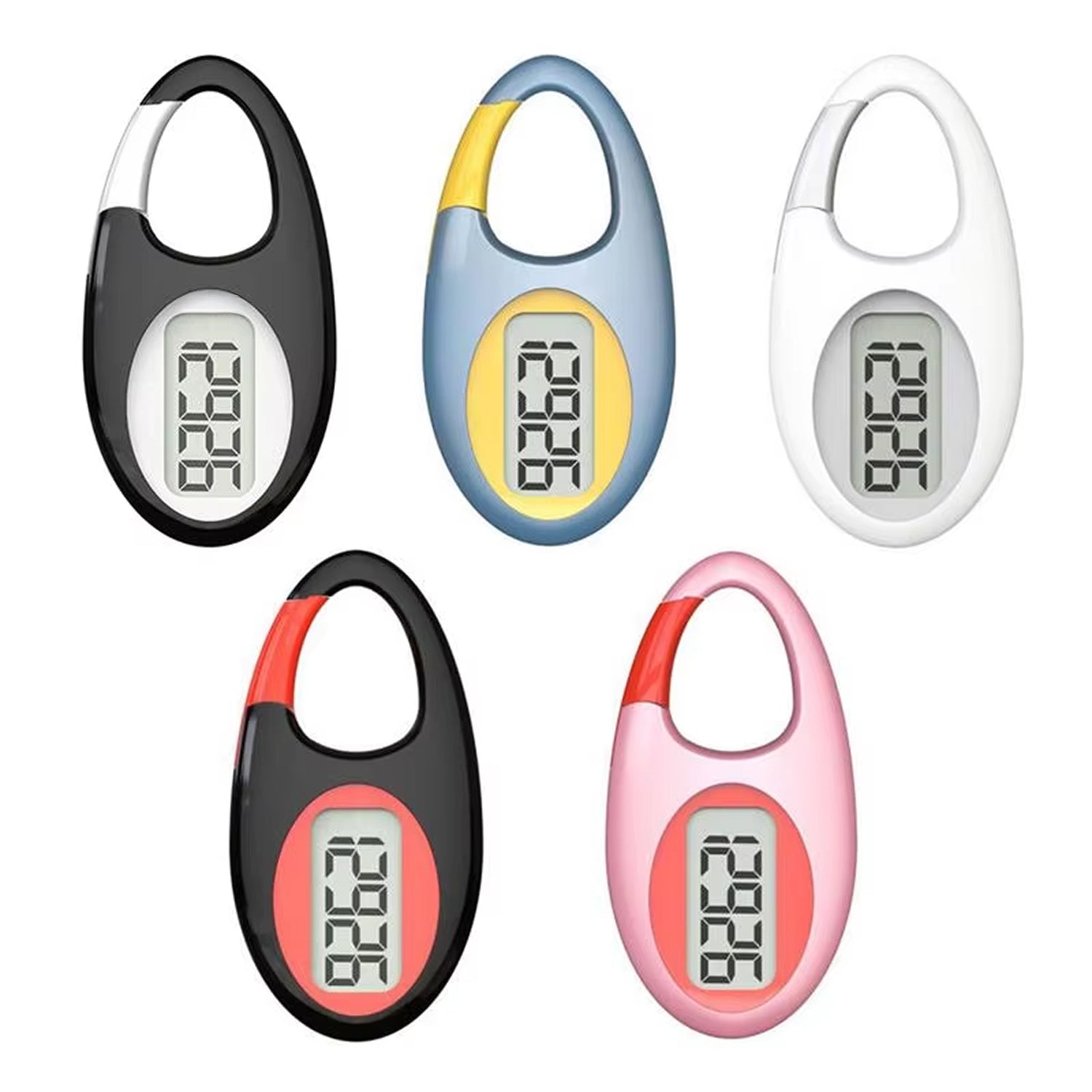 WakoWise 3D Pedometer for Walking - Accurate Step Counter - No App or Bluetooth Required - 1 Year Battery Life - Large Digital Display