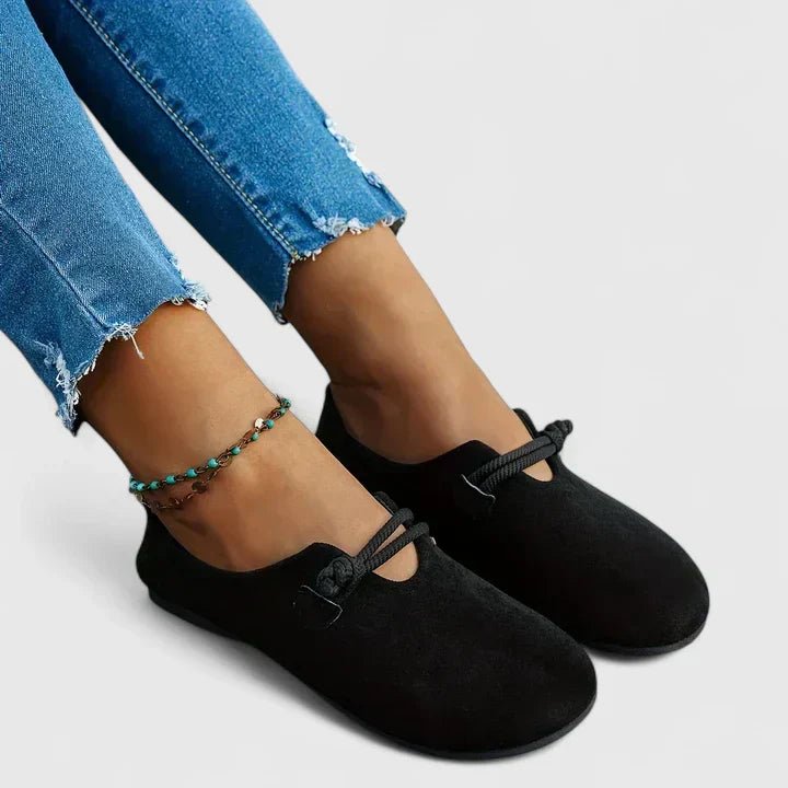 Women's Loafers Round Toe Rope Detail Slip-On Flat