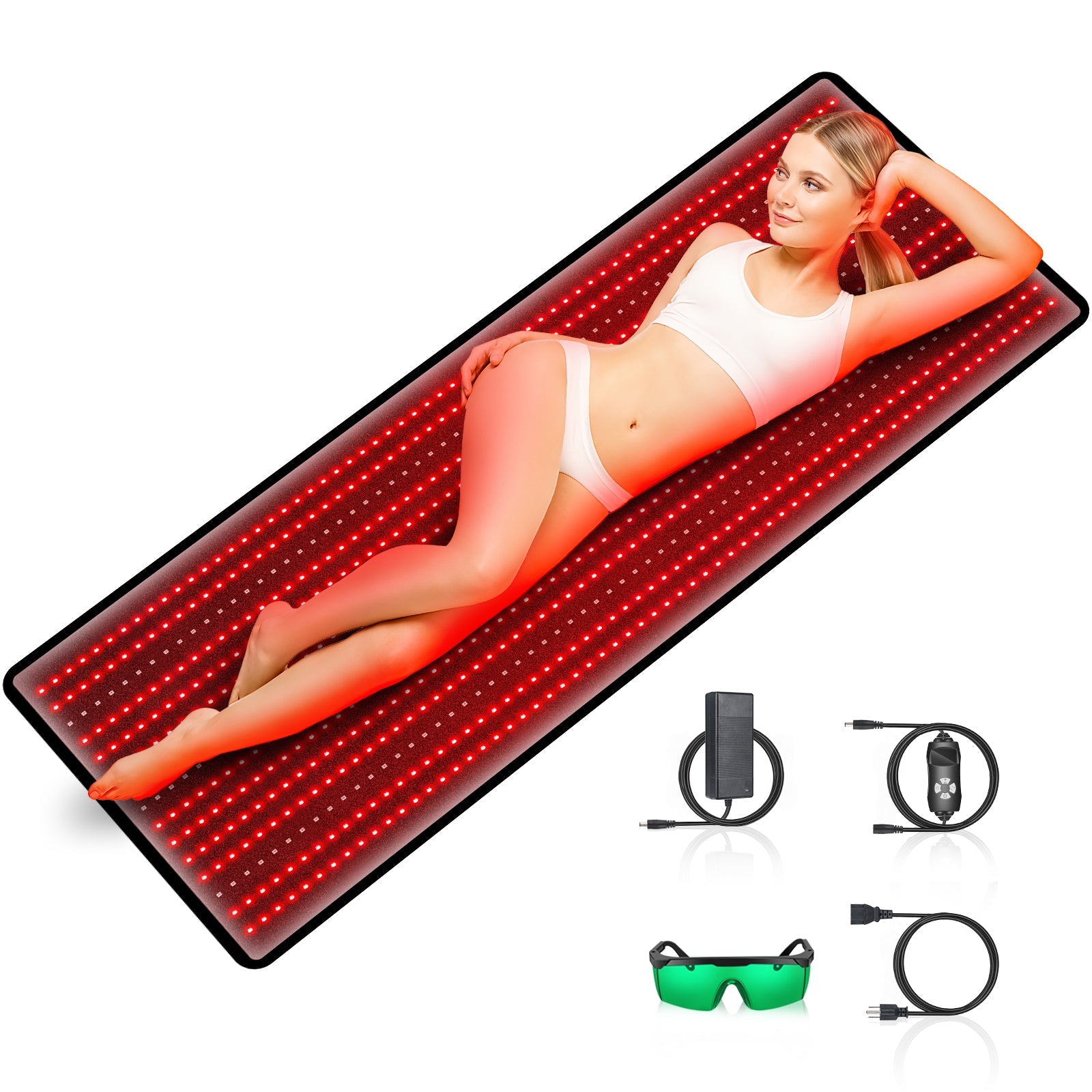 Full-Body Red & Infrared LED Light Therapy Mat – Pain Relief, Recovery & Wellness