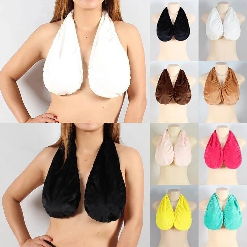 Solid Comfortable Neck Bra Towel Bra for Women - Srril