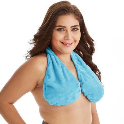 Solid Comfortable Neck Bra Towel Bra for Women - Srril