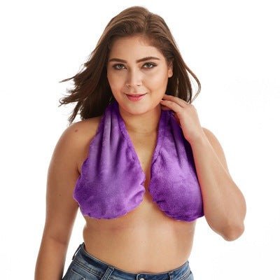 Solid Comfortable Neck Bra Towel Bra for Women - Srril